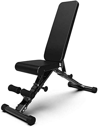 HZC Adjustable Weight Bench Folding Sit-up Bench Fitness Chair Dumbbell Bench Adjustable Arc Home Multi-Function Sit-up Abdomen Fitness Equipment