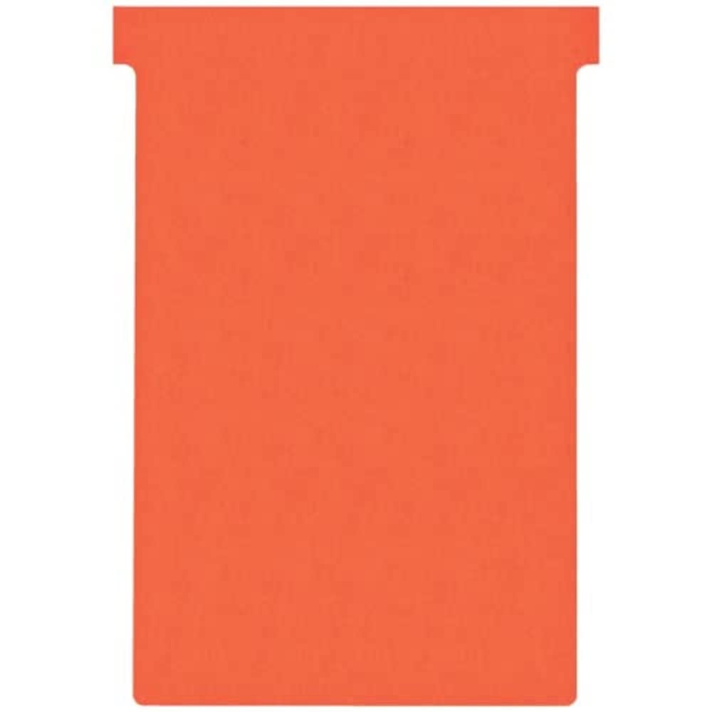 Nobo T-Card Planning Cards, Red, Size 4, Pack Of 100 Planning Card Re-Fills, Office Wall Planner System, 2004003