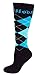 MOXY Socks Knee-High Argyle WOD Sox Crossfit Socks, Cobalt Blue
