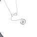 YFN 925 Sterling Silver Two-Tone Ship Anchor Rudder Pendant Necklace Jewelry for Women Girls (Red)
