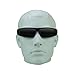 proSPORT Full Lens Reading Sunglasses Black +1.00 Not Bifocal Dark Tinted Wrap Black Sport Motorcycle Driving