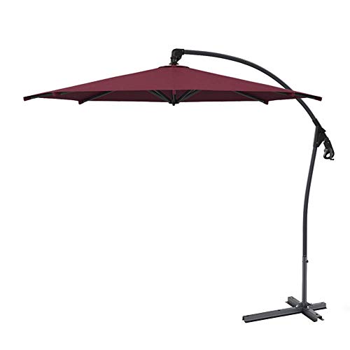 XHCP Sonnenschirm, Sonnenschirm, Regenschirm 3m Bananen-Sonnenschirm - Garten-Cantilever-Regenschirm - Verstellbare…