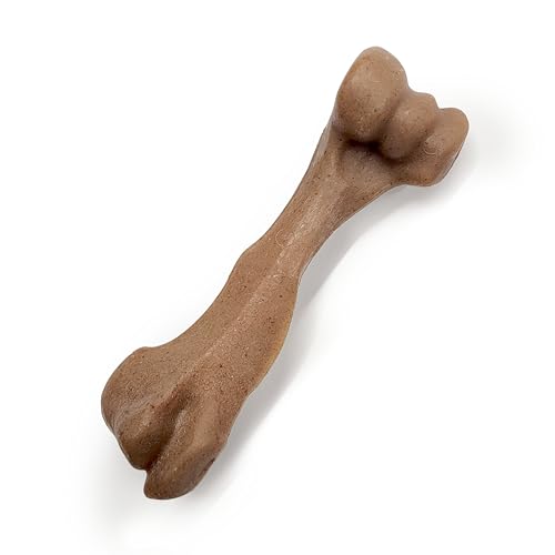 Nylabone Strong Chew Femur Bone Dog Toy Made with Real Bison & Venison, Durable Chew Toys for Aggressive Chewers, Long Lasting Dog Bone, Keeps Dogs Busy, Large Breeds - Up to 50 lbs