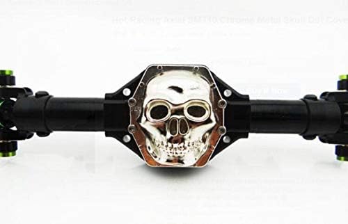 Part & Accessories Hot Racing Axial SMT10 Chrome Metal Skull Diff Cover AR60 WRA12CT08