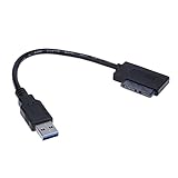 LiChiLan Adapter Cable, 0.3m USB 3.0 to SATA 7+6