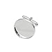 beadsnice 10pcs Brass Cufflinks Blank Round Tray Bezel Link Setting Oval Cabochon Cameo Stud Personalized Adjustable Locket Holder DIY Cloth Making Supplies Father Gifts Mens Suit 20mm