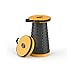 Aspeike Retractable Outdoor Folding Stool Up to 18 Inch Portable Stool for Adults or Kids for Camping, Festival, Park, Garden, Fishing, Travel Hold up to 287lbs/130kg, Yellow (Not for Sale to Israel)thumb 1