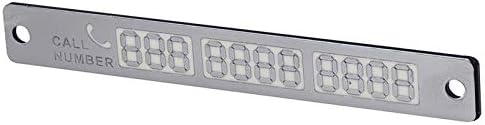 Luminous Parking Card,Car Phone Number Card Plate, Privacy Protection Hidden Mobile Phone Number Plate