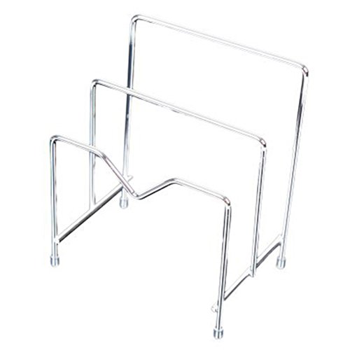 Taloyer Stainless Steel Multiple Layers Cutting Board & Lid Pot Racks Metal Vertical Storage Shelf Holder Organizer
