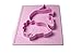 Placemat Plate Dinosaur Baby Silicone Bonus Carrying Case and Heat Sensitive Spoon (PINK)