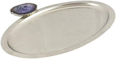 Tray, Pastry Dishes, Cake Plate, Coffee Table Decor, Styling, Serving Trays, Gold Plated, Serving Dishes, Tableware, Cheese Platter, Silver, Gemstone, Agate, Purple