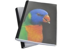 Coverbind Clear Linen Wrap-Around Thermal Binding Report Covers - 2 inch Spine, Letter Size, Black, Portrait - Qty 20 (08CB200BLACK)