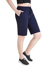 Bermudas Latuza de algodón para dama, jersey con bolsillos