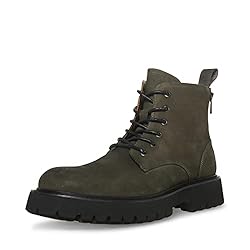 Steve Madden Men's Fintan Combat Boot, Olive