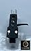 Cartridge and Stylus, needle and Black Headshell with mounting bolts for Technics SL-5100, SL-5200, SL-5300, SL-5310, SL-5350, SL-Q33K, SL-Q3K, SL-20A, SL-220, SL-221, SL-23