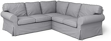 Custom Made SLIPCOVERS for Ektorp Corner (2+2) Light Grey