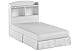 South Shore Logik Bookcase Headboard-Twin-Pure White