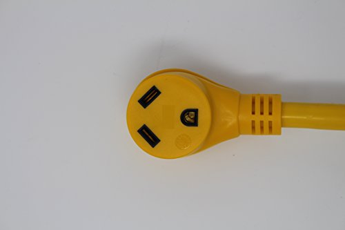 OMWAH 50 AMP Male To 30 AMP Female Adapter RV Cord 12" (1 FT)