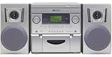 AudioLogic Mini Hifi System with Text Display AM/FM Digital Radio Tuner 6-Disc CD Changer,Player AUX Inputs with remote