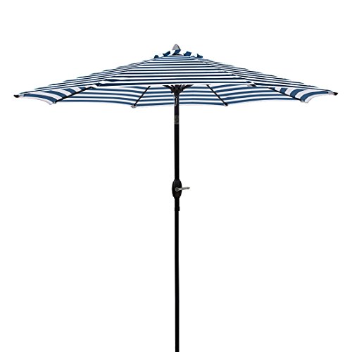 Masvis 9 Ft Aluminum Patio Umbrella Outdoor Table Market Umbrellas with Push Button Tilt and Cra ...