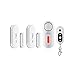 CPVAN Window Door Security Alarm Sensor, DIY Wireless Home Security Burglar Alarm System with 1 Siren Unit, 2 Magnetic Sensors and 1 Remote Control, Easy Installation, Ideal for Home Apartment-CP1