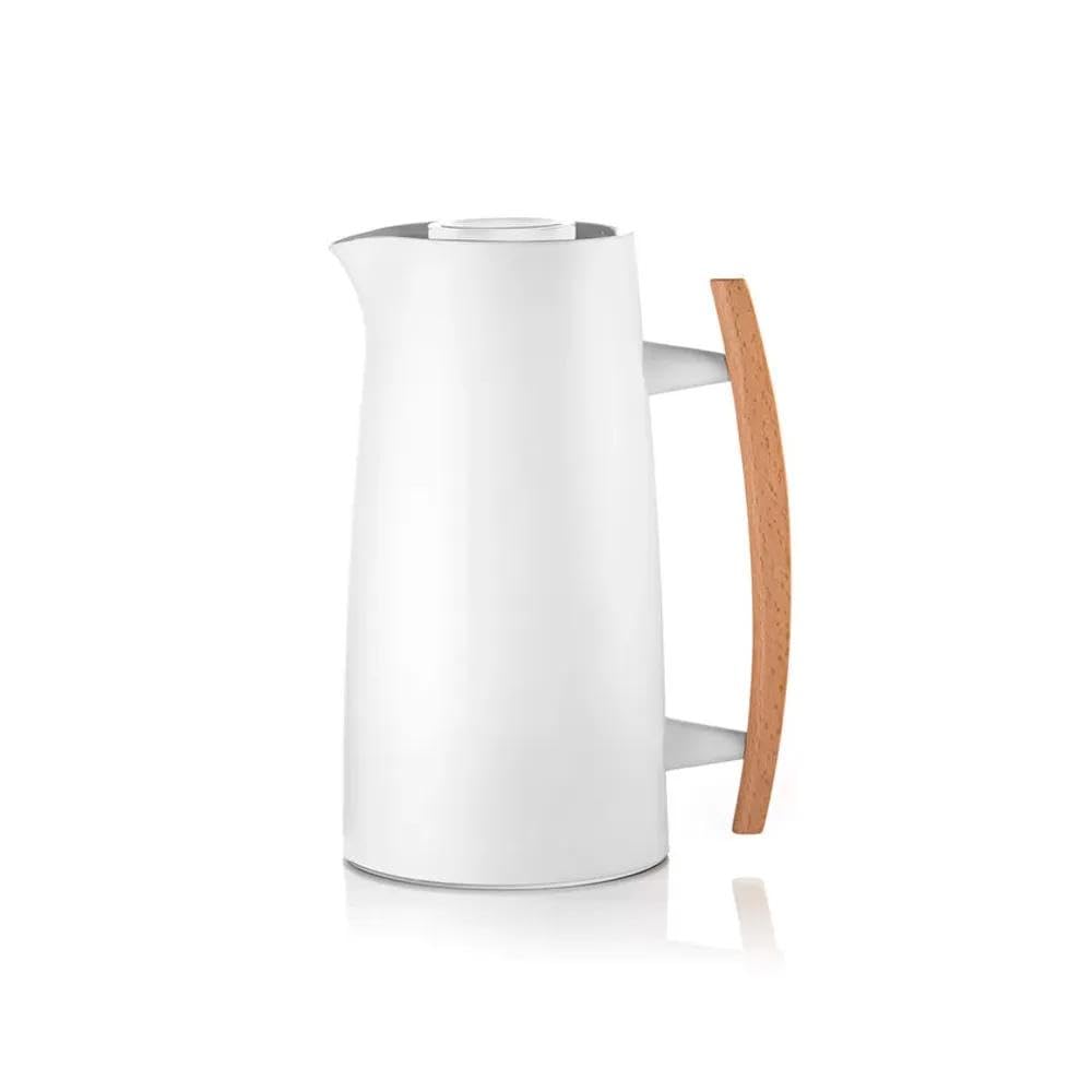 Guzzini - Riviera '63 Thermal Jug 1 Litre - White, 18.3 x 13 x H 25 cm - 12560011