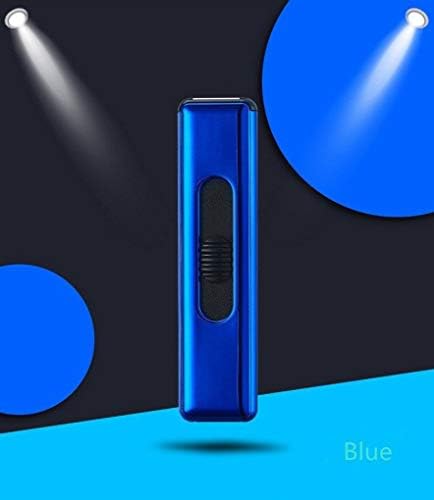 Radion Lighters Tungsten Heating Coil Windproof Flameless USB Rechargeable Lighter (Blue)