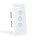 Smart Wifi Light Switches Touch Wall Switch Panel Replace 3 Switches in 1 Gang Wall Box Combination Smart Light Switch Work with Alexa and Work with Google Home and IFTTT Smartphone App Control