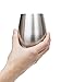 Stainless Steel Stemless 18oz Wine Cups | Set of 2 | Unbreakable, Stainless Steel Perfect for Camping, Picnics, Boating, Sports, Formal Events | Durable, Long Lasting Glasses, BPA Free Dishwasher Safe