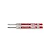 PARKER QUINK Ballpoint Pen Gel Ink Refills, Medium Tip, Red, 2 Count