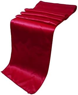 ELINA'S Pack OF10 Wedding 12 x 108 inch Satin Table Runner Wedding Banquet Decoration- Gold (Rose)