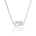 AOLO Stainless Steel Lovely Personalized Word Necklaces, Ella