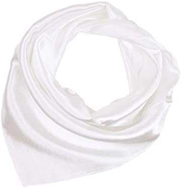 Herrico 100% Natural Silk Scarves Classic Simplicity Solid Color Small Square Scarf