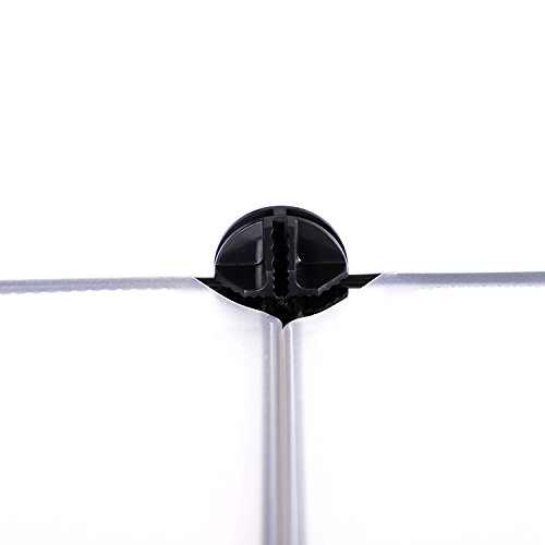 BASTUO Wire Cube Plastic Connectors for Storage cabinet and Shelf, Set of 8, Black