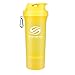 SmartShake Slim Bottle, 17 oz Shaker Cup, Neon Yellow