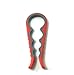 Eve Split Jar Opener 4 in 1 Rated No.1 Kitchen Grippers To Remove Stubborn Lids, Caps and Bottles - Designed For Small Hands, Seniors or Arthritis(red)