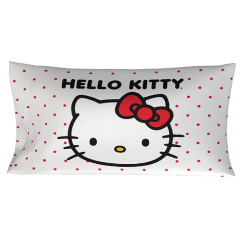 Hello Kitty Beauty Beauty Silky Satin King Size Pillowcase Cover 20x36 for Hair and Skin, (Officially Licensed Product)