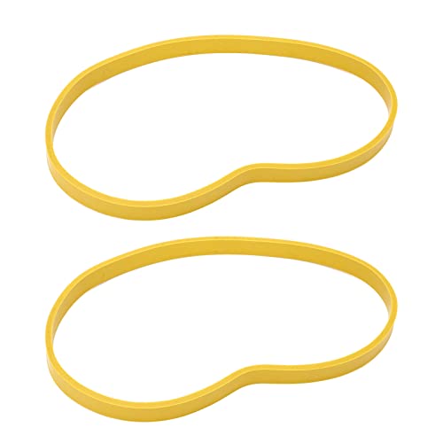 2 Pcs Band Saw Tires, Yellow Rubber Non Slip Bandsaw Tire, Noise Reduction Band Saw Tires Replacement for 8 Inch Band Saw Wheel