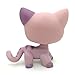 LPS Shorthair #933 Purple Red Eyes Cat Littlest Pet Shop Collector Toy Collectible Replacement Single Figures