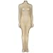 iEFiEL Womens Coverall See Through Stretchy Bedroom Spice Bodystocking
