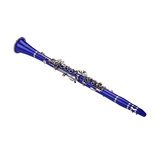 Clarinet,Muslady 17-Key Clarinet,Bb Flat ABS Woodwind Instrument with Carry Case Gloves Cleaning Cloth Mini Screwdriver Reed Case 10pcs Reeds