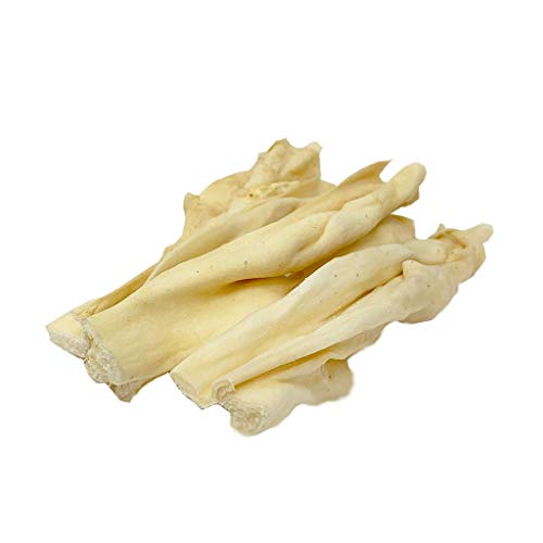 Amazing Dog Treats Lamb Cheek Meat Strips - Natural Lamb Rawhide Alternative - (11 oz) -20 Pack Average