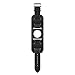 MoKo Compatible Band Replacement for Apple Watch 38mm 40mm Series 5/4/3/2/1, Genuine Leather Smart Watch Band Cuff Strap - Black (Not Fit 42mm 44mm Versions)