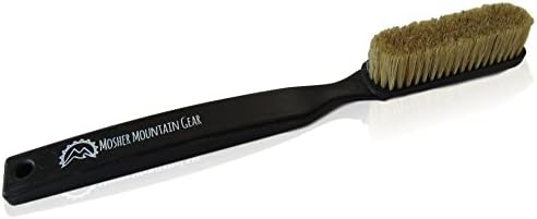 Mosher Mountain Gear Premium, Durable Boar’s Hair Brush For Outdoor Rock Climbing and Bouldering; Featuring Large 2.5 inch Bristle Area, Heavy Duty Handle for the Rock Climber or Boulderer (Black)