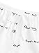 WDIRARA Women's Sleepwear Closed Eyes Print Tee and Shorts Pajama Set White M