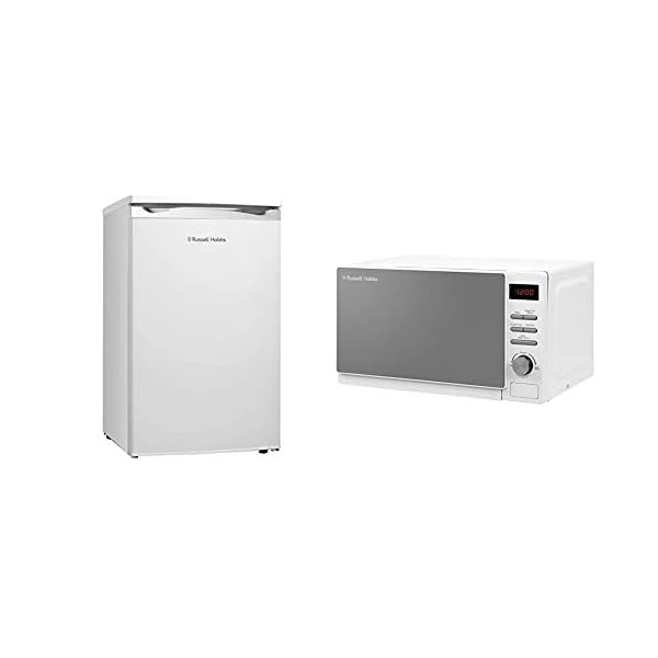 Russell Hobbs RHUCLF2W White Under Counter 50cm Wide Freestanding Larder Fridge , Free 2 Year Guarantee & Hobbs RHM2079A…