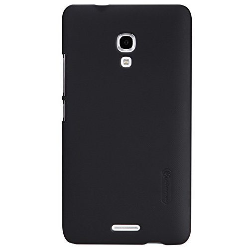 Nillkin Frosted Matte Hard Case Cover Shell Pack of Screen Protector Film Compatible for Huawei Ascend Mate 2 (Black)