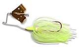 Megastrike Cavitron Buzzbait (1/8-Ounce, Gold Blade Chart/White Skirt)