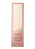 Banz 100% Natural Exfoliating Loofah Back Scrubber for Bath & Shower for Men and Women