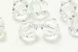 100 4mm Adabele Austrian Bicone Crystal Beads Crystal Clear Alternative For Swarovski Preciosa Crystalized 5301/5328 #SSB401